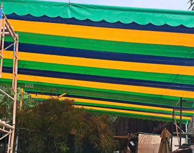 Mái che giá rẻ cần thơ, mái che vĩnh long, thi công mái che